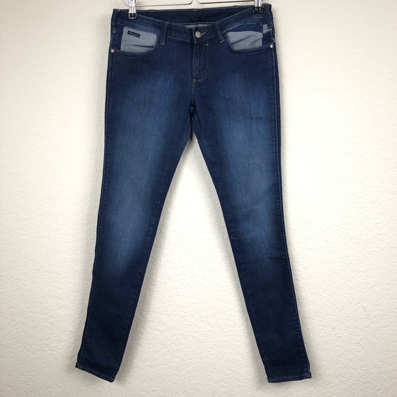 Wrangler Denim - Wrangler Dark Wash Low Rise Ultra Skinny Jeans 30